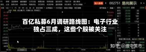 百亿私募6月调研路线图：电子行业独占三成，这些个股被关注-第2张图片