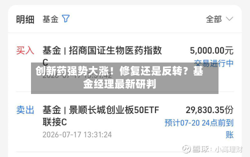 创新药强势大涨!修复还是反转?基金经理最新研判-第3张图片