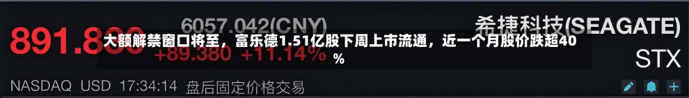大额解禁窗口将至，富乐德1.51亿股下周上市流通	，近一个月股价跌超40%-第2张图片