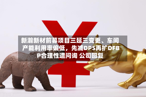新瀚新材前募项目三延三变更	、车间产能利用率偏低，先减DPS再扩DFBP合理性遭问询 公司回复-第3张图片