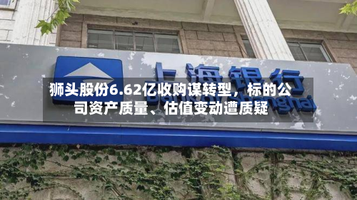 狮头股份6.62亿收购谋转型	，标的公司资产质量、估值变动遭质疑-第2张图片