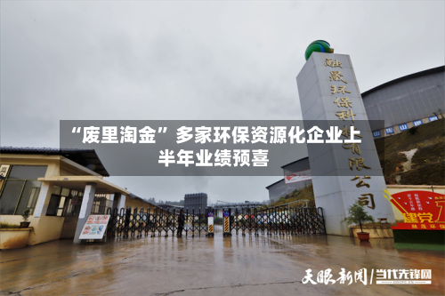 “废里淘金	” 多家环保资源化企业上半年业绩预喜-第3张图片
