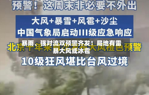 暴雨、强对流双预警齐发！局地有雷暴大风或冰雹-第2张图片