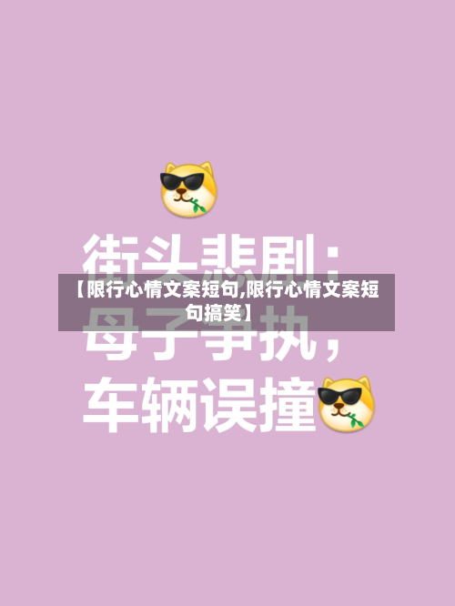 【限行心情文案短句,限行心情文案短句搞笑】-第3张图片