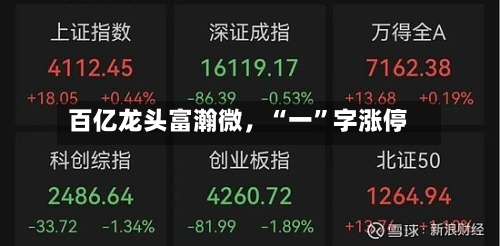 百亿龙头富瀚微，“一”字涨停-第3张图片