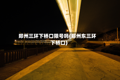 郑州三环下桥口限号吗(郑州东三环下桥口)