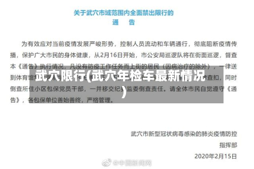 武穴限行(武穴年检车最新情况)-第2张图片