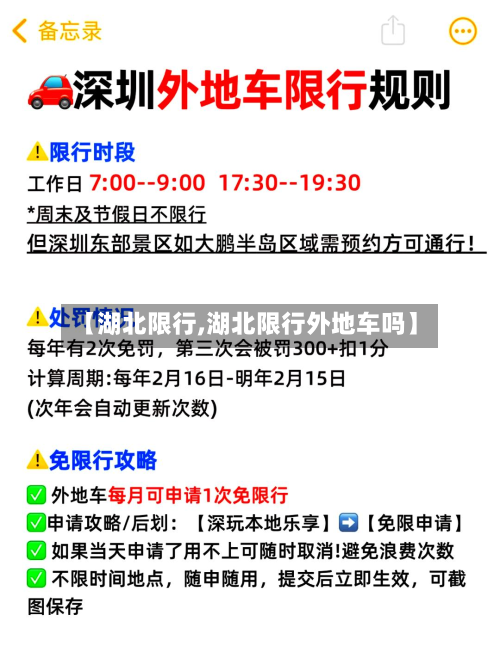 【湖北限行,湖北限行外地车吗】