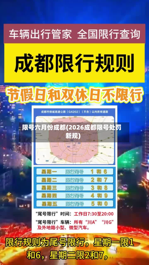 限号六月份成都(2026成都限号处罚新规)-第2张图片