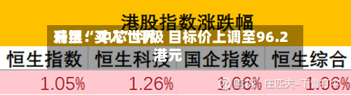 瑞银：中芯世界升至“买入”评级 目标价上调至96.2港元-第2张图片