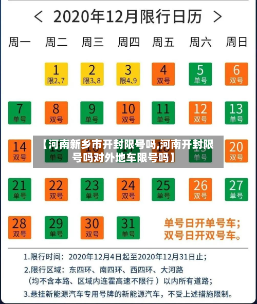 【河南新乡市开封限号吗,河南开封限号吗对外地车限号吗】-第2张图片