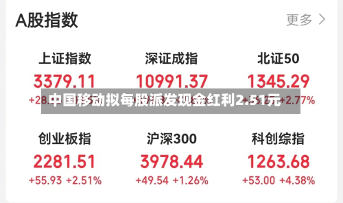 中国移动拟每股派发现金红利2.51元