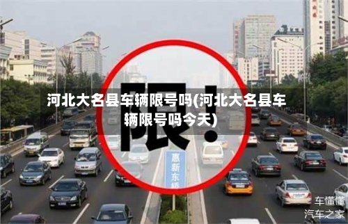 河北大名县车辆限号吗(河北大名县车辆限号吗今天)