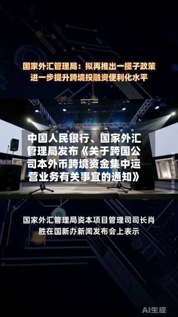 中国人民银行、国家外汇管理局发布《关于跨国公司本外币跨境资金集中运营业务有关事宜的通知》-第3张图片