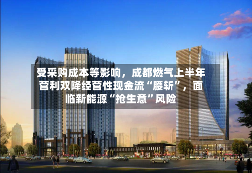受采购成本等影响，成都燃气上半年营利双降经营性现金流“腰斩”	，面临新能源“抢生意	”风险-第3张图片