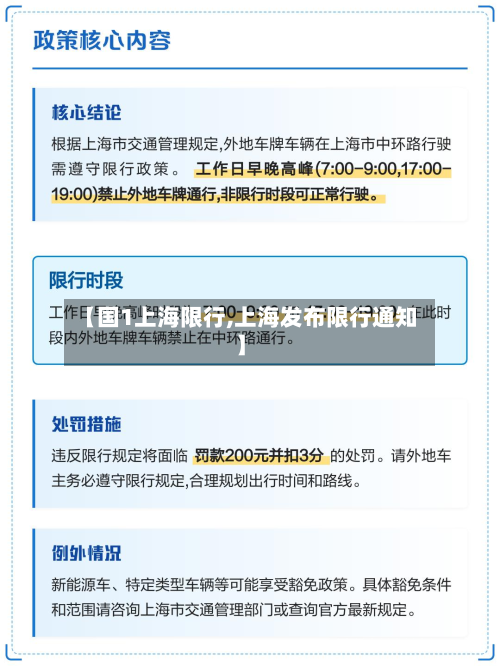 【国1上海限行,上海发布限行通知】-第3张图片