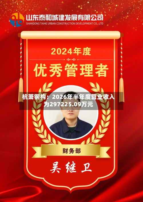 杭萧钢构：2026年半年度营业收入为297225.09万元-第1张图片