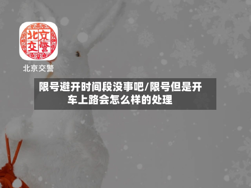 限号避开时间段没事吧/限号但是开车上路会怎么样的处理