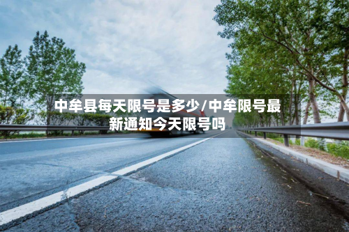 中牟县每天限号是多少/中牟限号最新通知今天限号吗-第3张图片