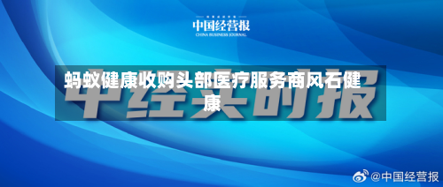 蚂蚁健康收购头部医疗服务商风石健康-第3张图片