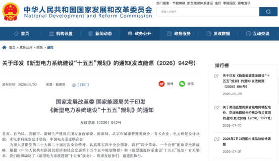 盘后，利好来了！两部门，联合发布！事关电力赛道